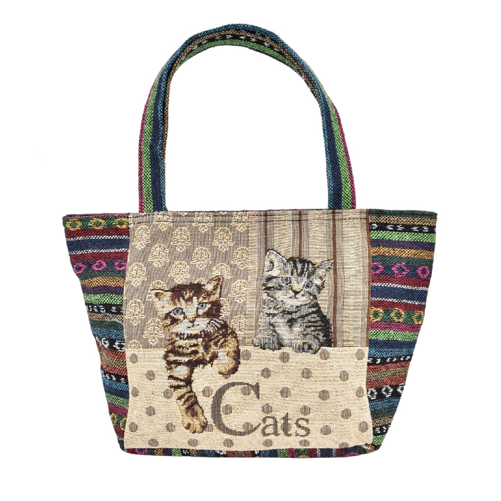 

Мини-сумка-тоут с кошкой, ланч, мини-тканая, 4 узора, сумка, тоут, легкая, кошка, кобра, сумочка, дополнительная сумка, ki-188 (нет. шаблон)