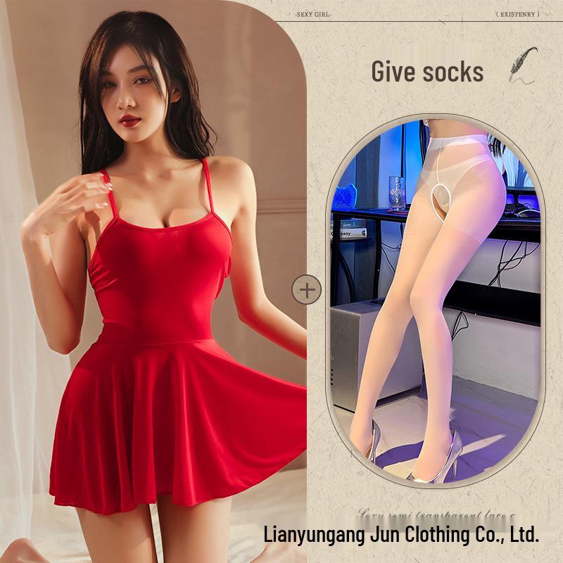 Women's Temptation Sheer Lingerie Set - Sexy, Playful, See-Through Robe & Pajamas