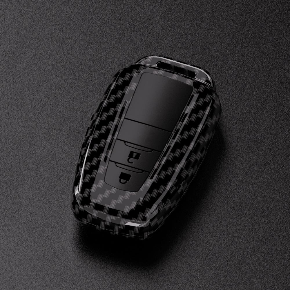 

Abs Carbon Fiber Car Key Cover For Toyota Camry Prius Corolla C-Hr Chr Rav4 Avalon Land Cruiser Prado Remote Fob