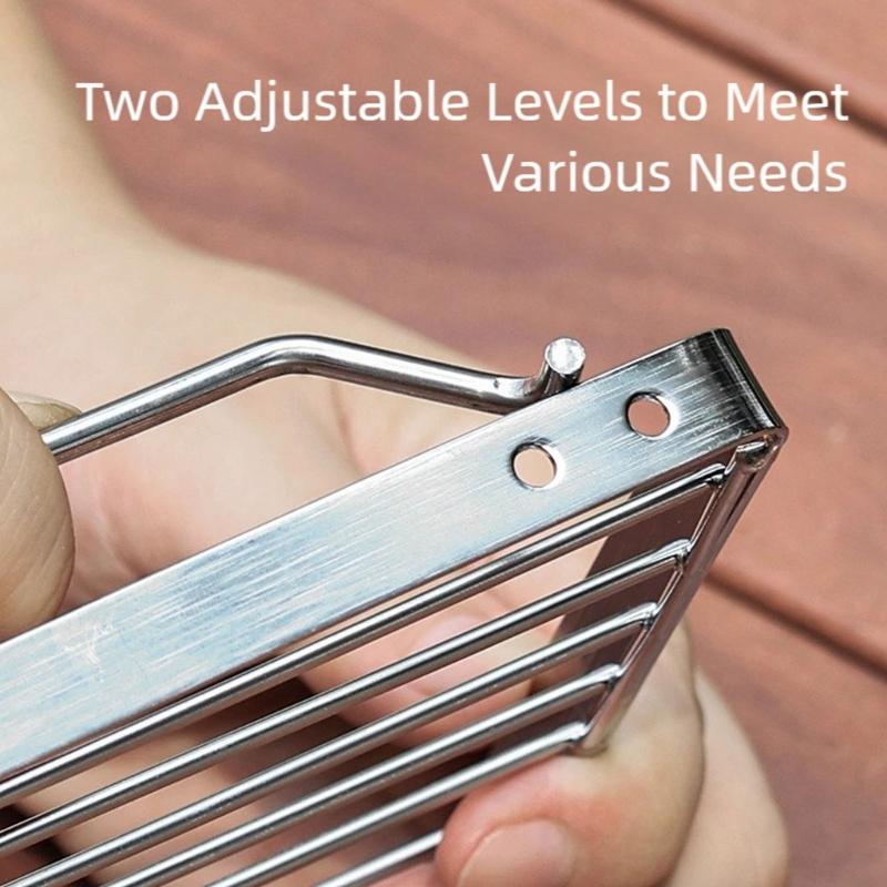 Strong Stainless Steel Folding Barbecue Frame Outdoor Stove Rack for Outside Gatherings and Social Instances