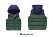 Autumn/Winter College Style Children's Fleece-Lined Down Vest: Warm and Thick for Boys and Girls.