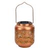 Solar Metal Hollow Hanging Light Balcony Garden Outdoor Decor Lamp
