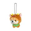 [LamPlanning] [Series-3] Traveling Mameshiba Keychain Mascot Ball Chain Back Charm Cute Fluffy Dog Shiba Inu Mameshiba Healing