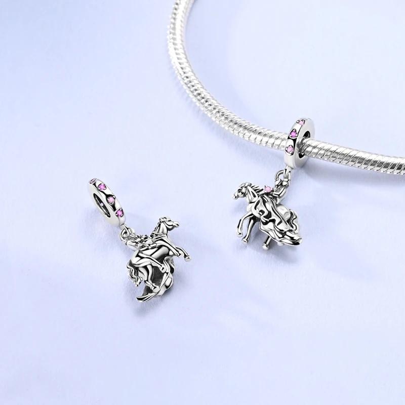 Charms Platafairy Tale Bride Groom White Horse Beads Fit Originalbracelets Charms For Women Jewelry Making Gifts