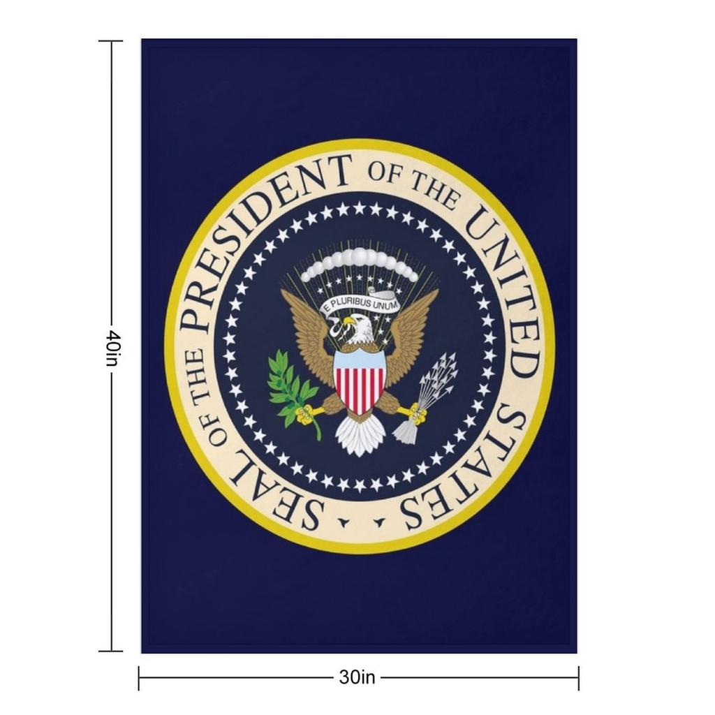 SEAL OF THE PRESIDENT OF THE UNITED STATES US USA Throw Blanket Plaid Travel for Sofa Bed Covers Blankets