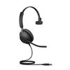 Casque mono - jabra - evolve2 40 - usb-a - réduction du bruit - 3 microphones - 37h autonomie