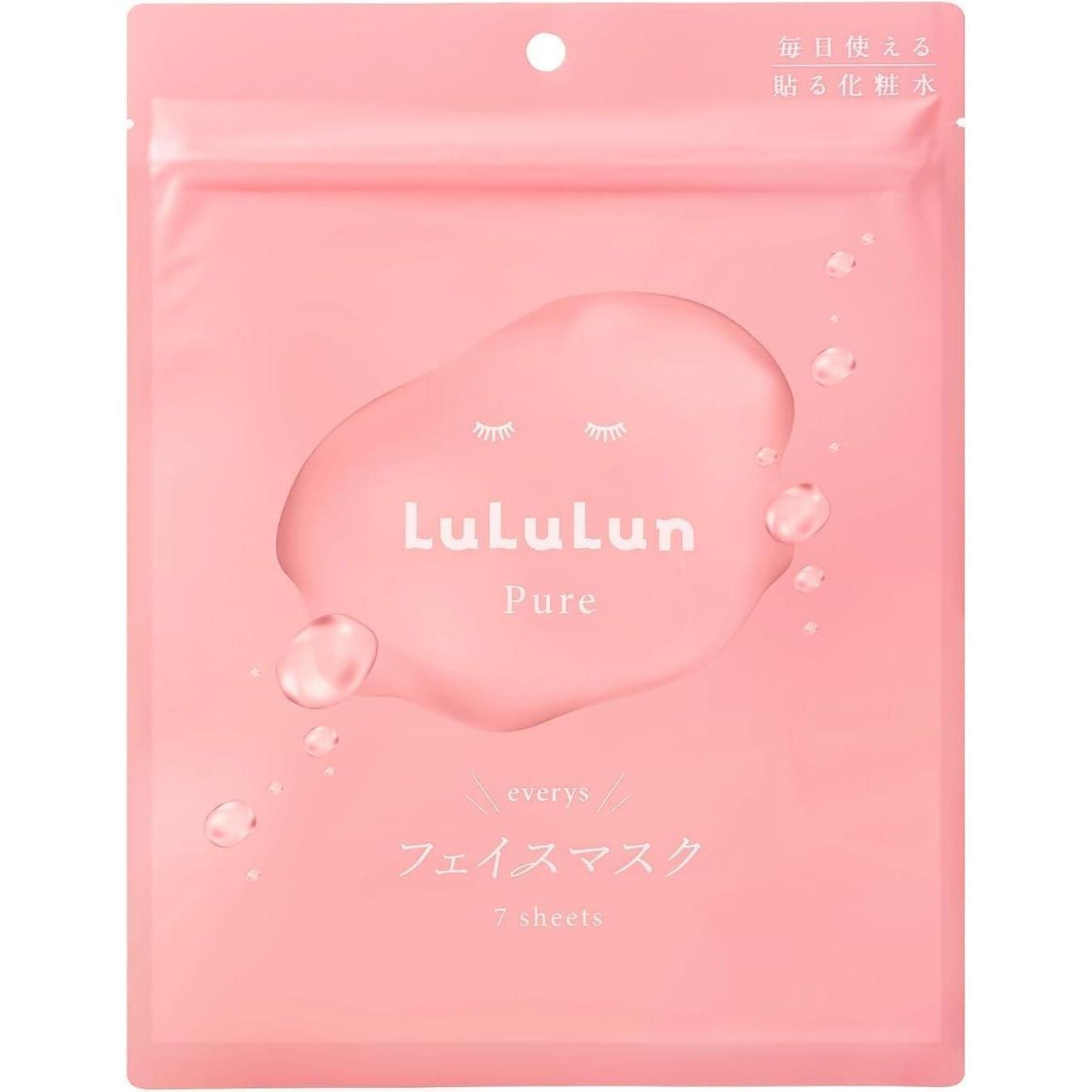 LuLuLun Pure Everydays Pack Face Mask 7 sheets Sheet