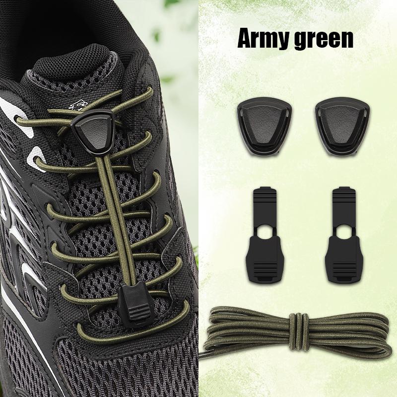 1 Pair Stopper for Elastic Rope Fastener for Kids Adult Triangle Plastic Cord Lock No Tie Shoelaces Buckle Lazy Sneaker Laces