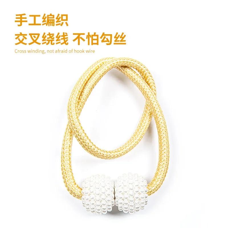 Neue Perlen Magnetische Vorhangklammer Vorhanghalter Raffhalter Schnallen Klammern Hängende Kugel Schnalle Raffhalter Vorhang Deko Zubehör