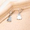 Lovely Ghost Hoop Earrings Halloween Jewelry for Women Girls Gift Drop Earrings Accessories