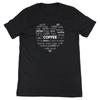 Coffee In Different Languages Heart Shape Graphic T-T-Shirt Unisex
