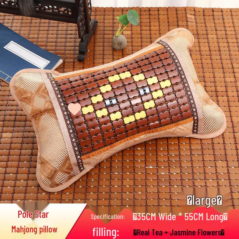 Bamboo Cooling Summer Pillow - Ice Silk Rattan for Dormitories