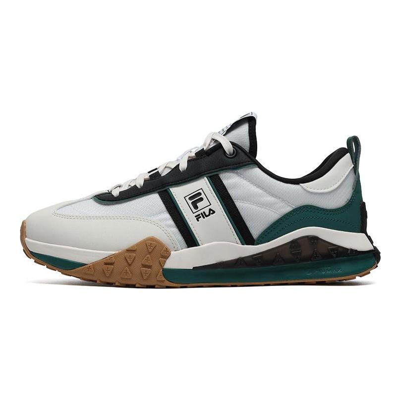 Fila Brick Textile, Leather Low Top Casual Shoes Men's White Black F12M231125FWA