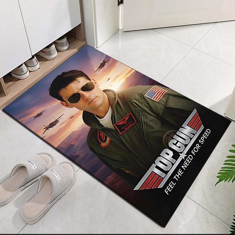 Top Gun Printed Carpetrugfor Office Chair Living Room Bedroom Kitchen Room Decor Gifts