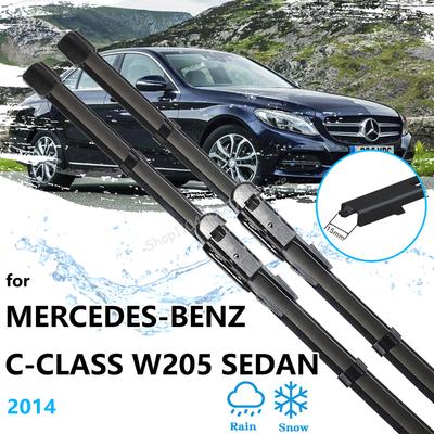 Para Mercedes-Benz Clase C W205 2014 Sedán Escobillas Limpiaparabrisas Delanteras Goma Ventana Parabrisas Cepillos Limpieza Accesorios Coche