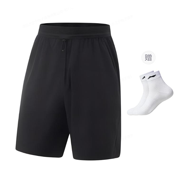 Li Ning Fitness Series Sports Shorts Men's Black AKSV121-1