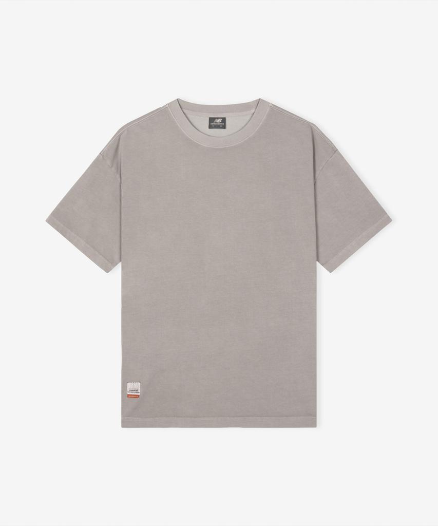Nyuballanseu Nbneg21453 / Uni Essential Signature Dyed Short Sleeve Tee (Dyeing Gray)