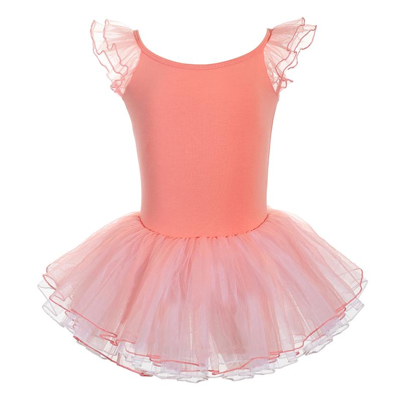 Girls Kids Ballet Tutu Skirts Dance Leotards Open Back Ballet Class Stage Performance Costumes