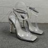 Fashion Pearl Sandals All-Match High Heels Comfort Shoes for Women High-heeled Stiletto Fashion Girls 2025 Pumps Scandals Fashion Womens