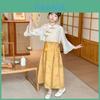 Elegant Summer Dress For Girls Featuring New Chinese Style Long Skirt Two Piece Set