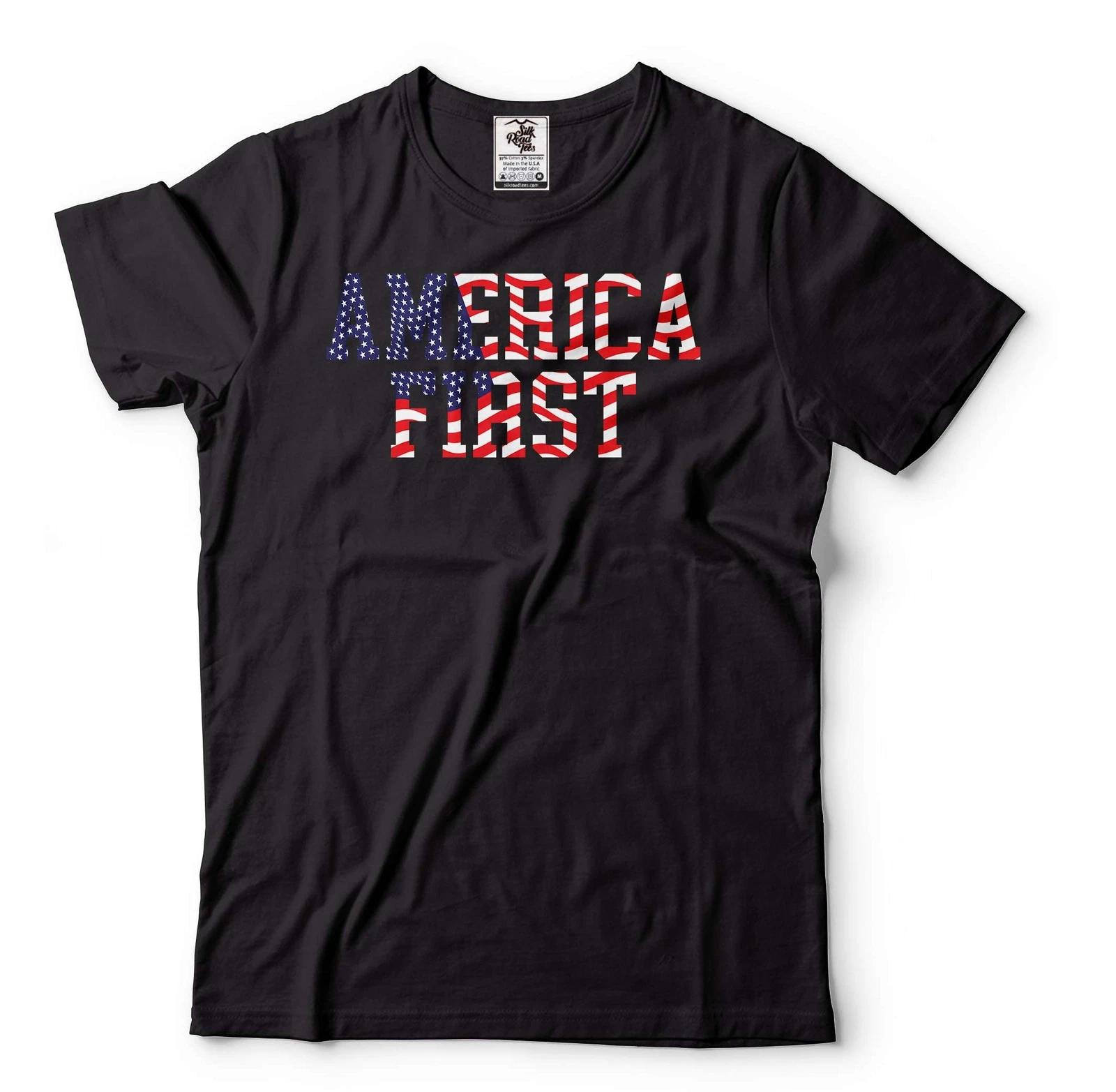 Men s America First Shirt USA Patriotic Shirt 4th Of July Shirt Freedom Shirts XL