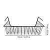 No-drill Closet Storage Basket Under Desk Books Snack Storage Rack Multipurpose Detachable Kitchen Bathroom Hanging Mesh Baskets