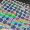 Bright Silver Self-Adhesive Laser Anti-Counterfeit QC Label Sticker
