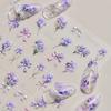 Bright Crystal Flower-De-Luce Nail Stickers Paper Nail Stickers DIY Creative Decoration