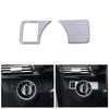 Car Head Light Lamp Switch Cover Sticker Trim For Mercedes Benz A B C E GLK CLA Class C117 W176 W246 W204 W212 X204 X156 W166
