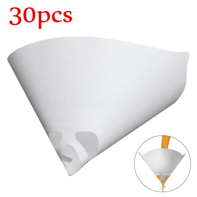 Car Paint Spray Mesh Paper Filter Purifying Straining Funnel Disposable Paint Filter Conical Nylon Micron Paper Funnels Tools