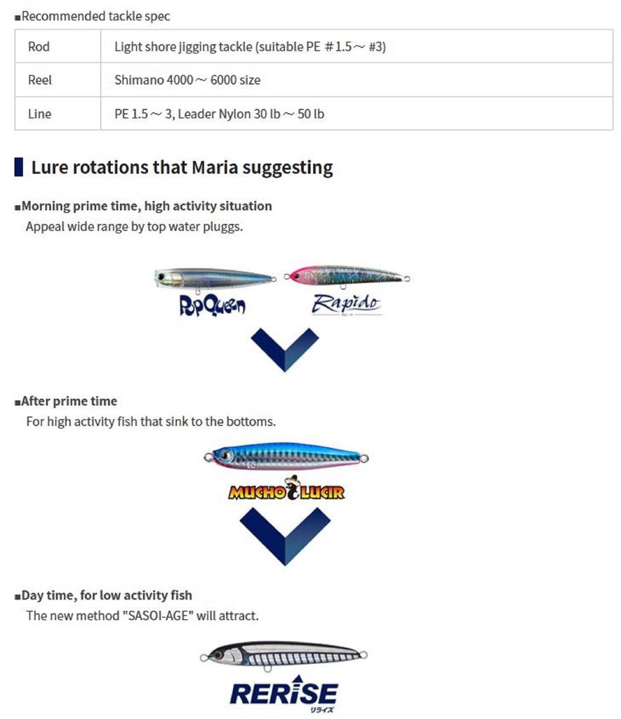 Maria Rerise S105 40 Grams Sinking Lure 002 (5928)