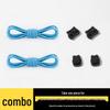 No-Tie Elastic Shoelaces for Slip-On Shoes - Unisex Sports Laces, One Pair