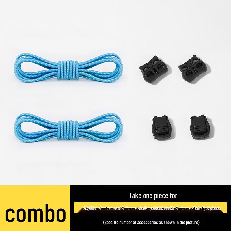 No-Tie Elastic Shoelaces for Slip-On Shoes - Unisex Sports Laces, One Pair