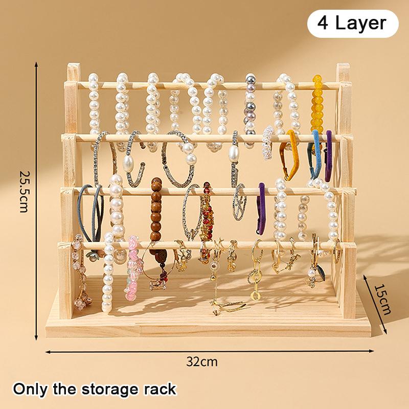 Trapezoidal Wooden Storage Rack Tape Storage Rack Creative Journal Material Collage Stationery Storage Rack A1