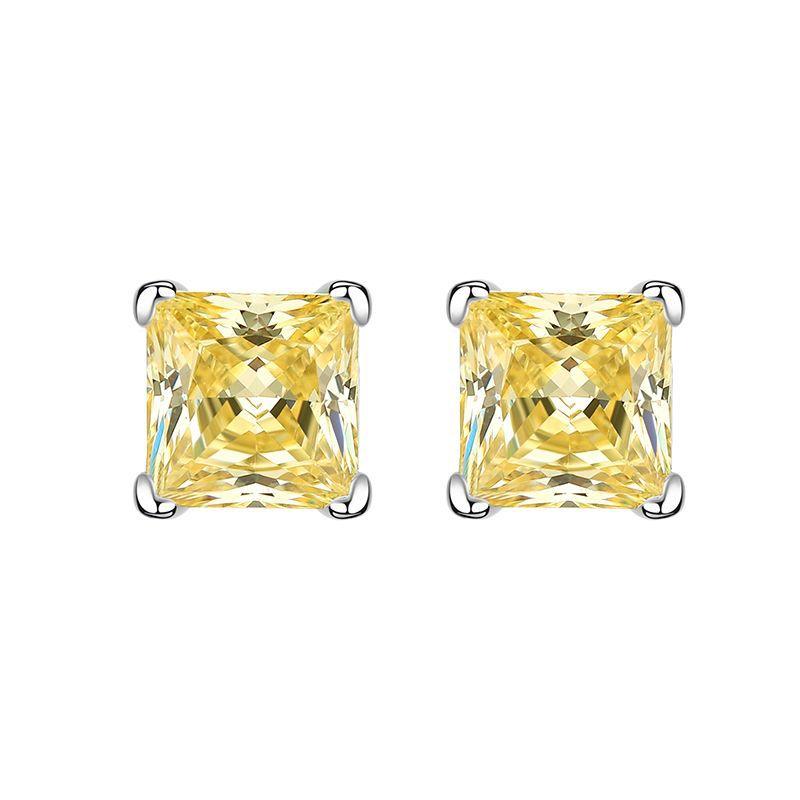 OEVAS 6x6mm Yellow Pink High Carbon