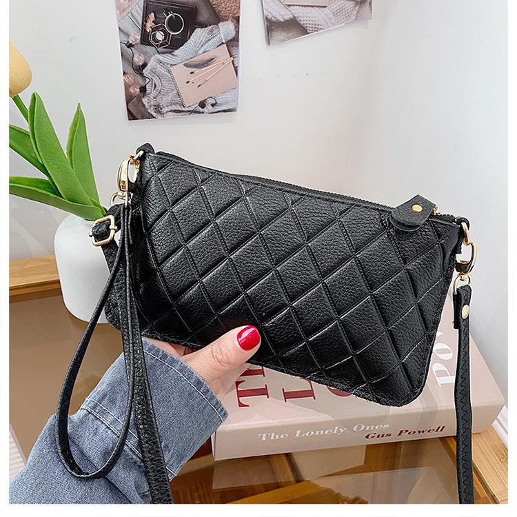 First Layer Cowhide Clutch Bag Wallet Women'S Clutch Bag Genuine Leather Women'S Bag Embossed Wrist Bag