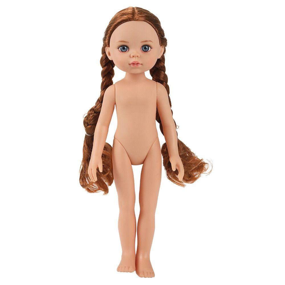 30cm Height BJD Girl Doll Brown Eyes Humanoid Doll Nude Reborn Doll Toy Children Toys