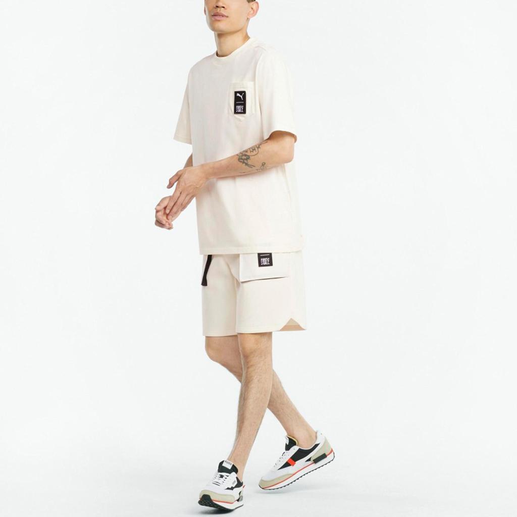 Puma FIRST MILE T Shirt Men's Ivory White (Unisex) T-Shirts 532337 73