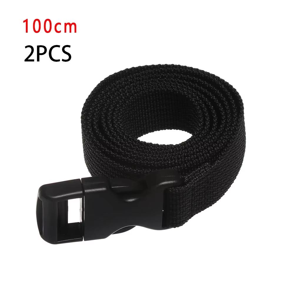 Travel Tied Nylon Cargo Tie Down Luggage Black Durable Lash Belt Strap With Cam Buckle Travel Kits Outdoor Camping Tool