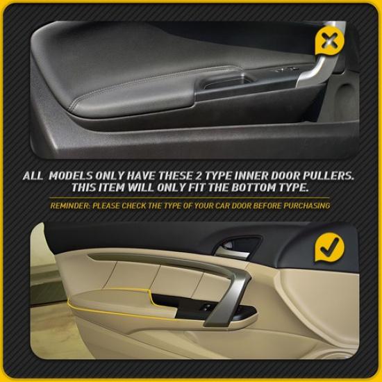 Fits For 2008-12 Honda Accord Coupe Left Right & Side Door Armrest Panel Beige K