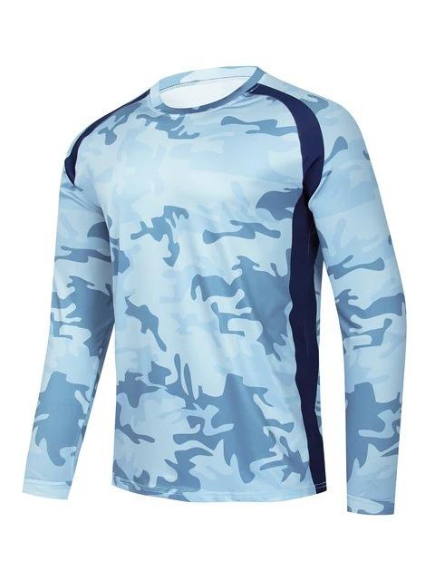 Spring and autumn fishing wear, men's long-sleeve fishing wear, sea fishing boat, lure fishing, quick-drying, breathable sun-protection fishing wear