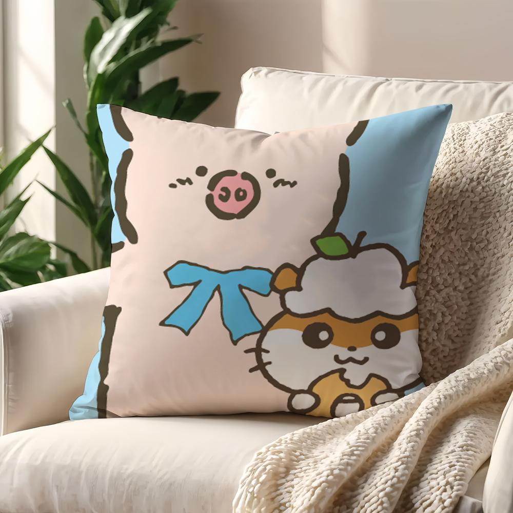 C-Corocorokuririn Cute Cushion Cover For Pillow Printing Sofa Decoration Home Car Room Coffee Shop Office Nordic Simplicity