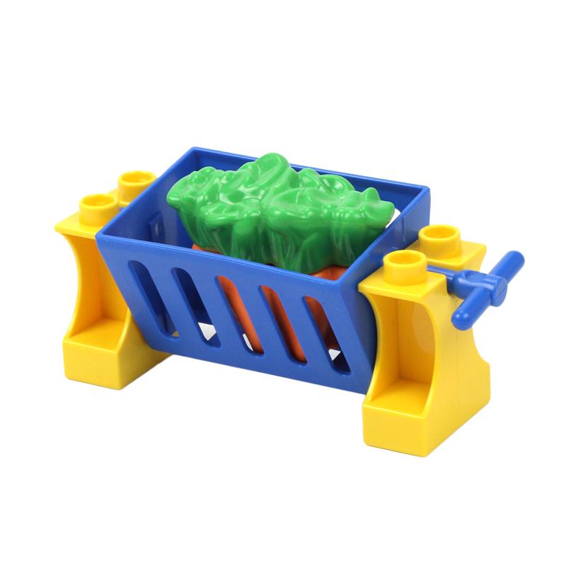 

Совместимые кирпичи, большие строительные блоки для фермы, аксессуары для украшения растений, забор, деревья, трава, фруктовый набор, детские игрушки для сборки, подарок