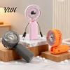 Desktop USB Fan Portable Neck Fan, 3 Speed Foldable Handheld Rechargeable Small Battery Powered Personal for Outdoor Travel, Desk Cooling Home Office