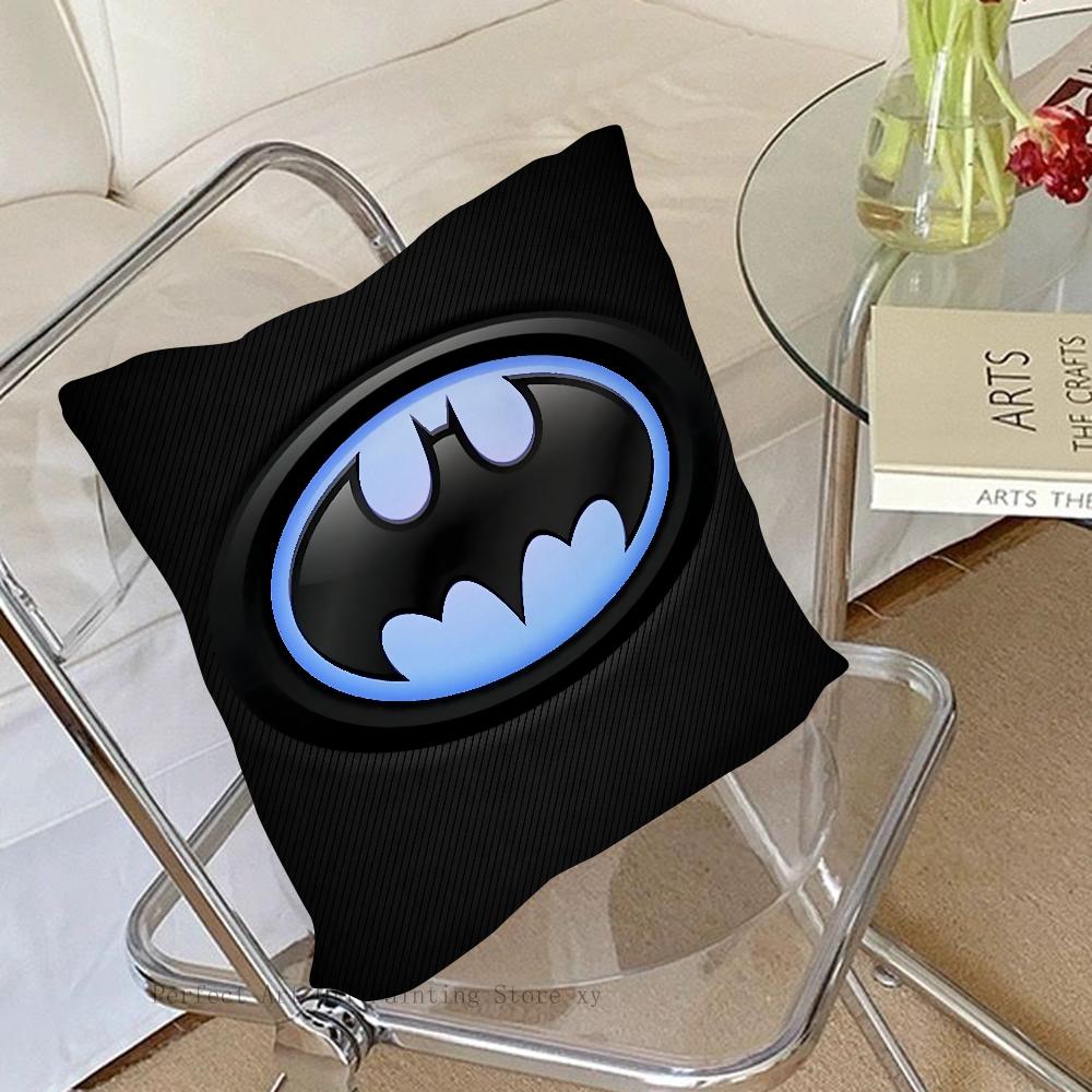 Cartoon COOL B-Batman Pillow Case Square Pillow Bedroom Sofa Leisure Comfort Cushion Car Living Room Home Decoration 40X40