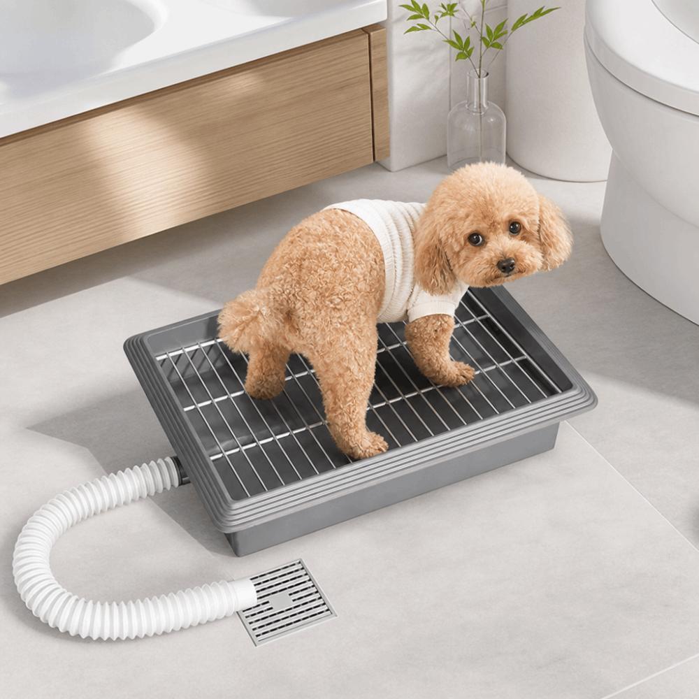 Detachable Dog Training Potty Non-slip Dog Litter Box Portable Flushable Dog Toilet Indoor