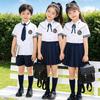 Stile Accademia Britannica Stagione della Laurea Scuola dell'Infanzia e Scuola Primaria Cotone Estate Set Uniforme per Bambini e Bambine