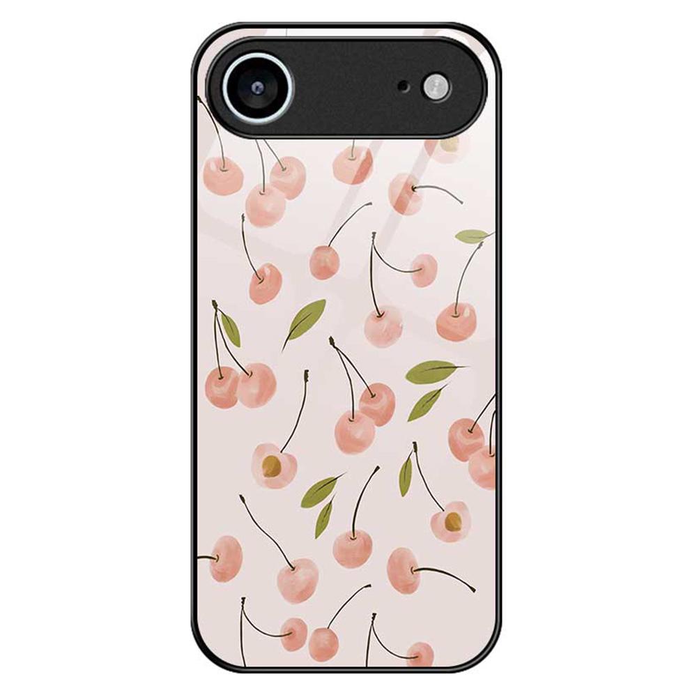 For iPhone 17 Air Case PC TPU Tempered Glass Pattern Printing Anti Drop Phone Back Cover