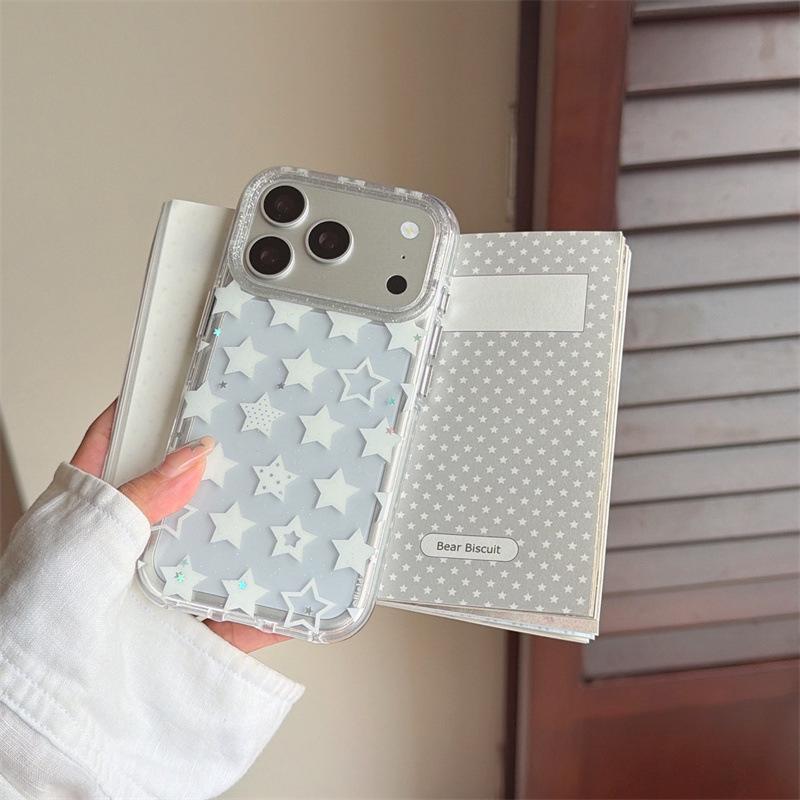 Glitter Star Phone Case for iPhone 17/16 Pro Max/15/14 iPhone 14 Pro
