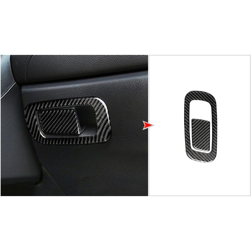 For Honda Civic 10th 2016-2019 Carbon Fiber Sticker  Car Center Console Windows Lifting Control Panel Decoration